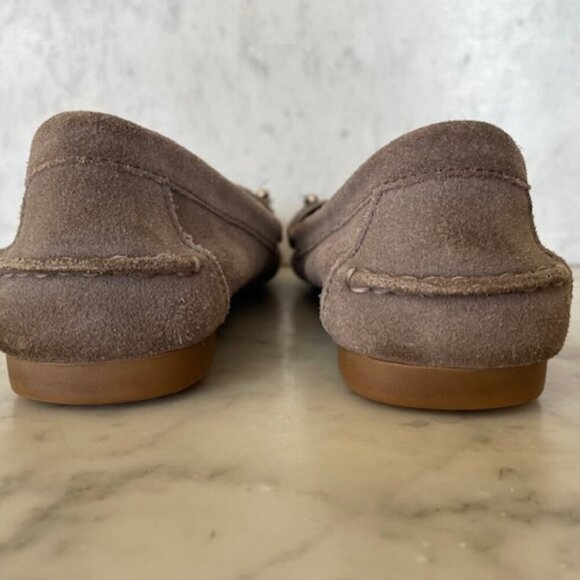 COACH Fortunata Gray Suede C Bit Driving Flats Loafers 6.5B - Picture 13 of 16